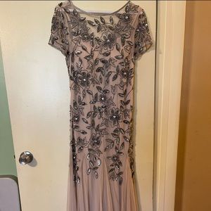 Beautiful Nude Sequence Evening Dress